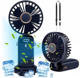Mini ventilátor Bedee, MANUÁLNY, modrý